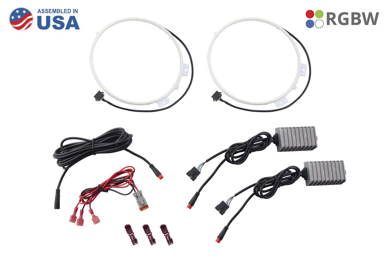 dd2290 jeep jl rgbw drl halos full kit usa rgbw 2
