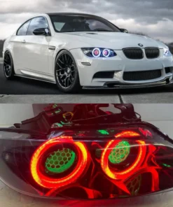 BMW 3 Series E92 E93 E90 M3 335i 328i Round Ring Headlights