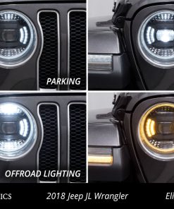 2018 jeep jl wrangler max headlight functions collage