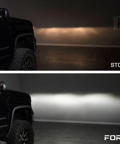 2015 gmc sierra reflector headlight output collage