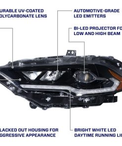 2018 2022 ford mustang projector headlight amazon infographic 4