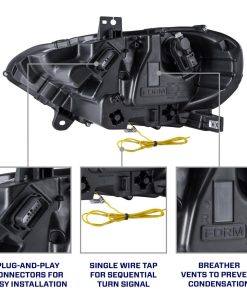 2018 2022 ford mustang projector headlight amazon infographic 5