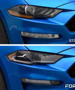 2019 ford mustang headlight comparison angled collage