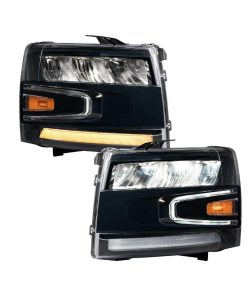 fl0004 chevrolet silverado headlight reflector pair on