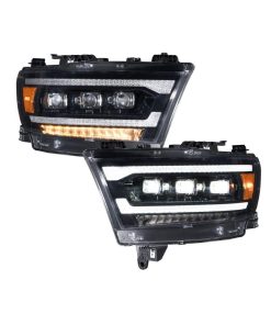 fl0015 ram 1500 projector headlight pair on