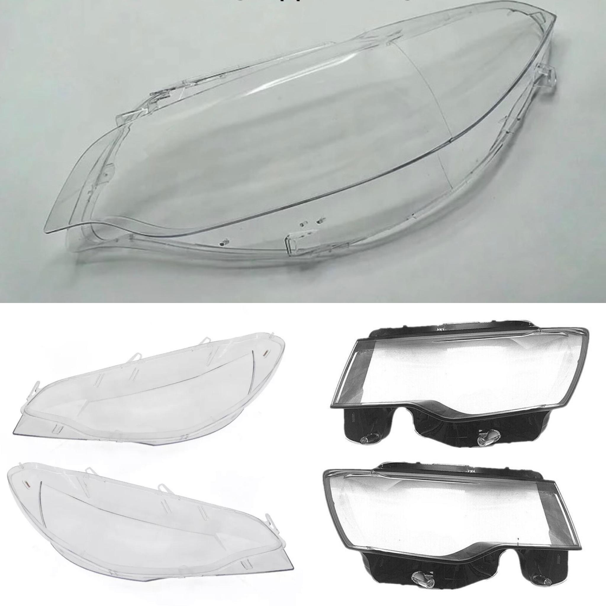 thumbnail image 2 of Pair Clear Headlight Lens Covers – For Mercedes Benz C-Class W203 2001-2007, Left & Right, ABS 2 of 4