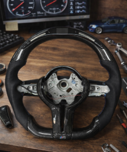 SALE! BMW 5 Series 6 Series 7 Series 535i 550i M5 F06 M6 F01 F02 Sport Steering Wheel With Carbon Fiber  & Performance Screen! 1 Of 1!
