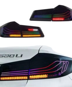BMW CSL Style Smoked RGB LED Tail Lights for G38 G30 M5 F90 5-Series 2017-2020