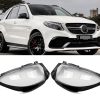 Headlight Lens Cover Right/Left Pair For Benz W166 GLE350 2016 2017 2018 2019