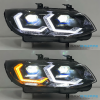 E90 M3 E92 E93 BMW Pre LCI 3 Series  OSS Style Headlights - CSL Yellow/White