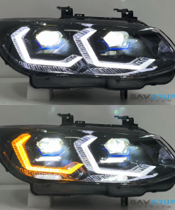 E90 M3 E92 E93 BMW Pre LCI 3 Series OSS Style Headlights - CSL Yellow/White